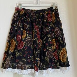Vintage floral skirt